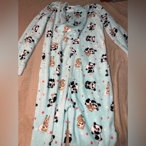 Weekend Edition Fuzzy Zip Up Onesie Size XS